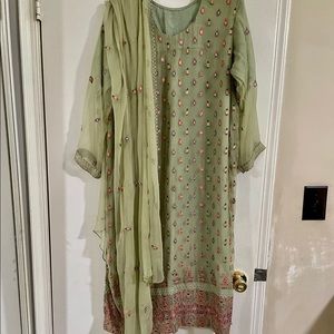 Pakistani Indian chiffon dress